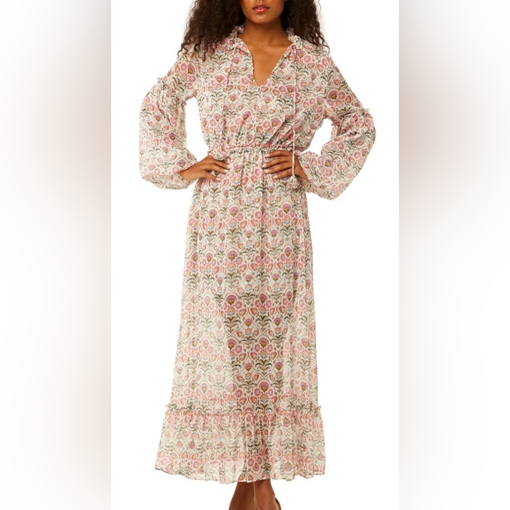 Misa Los Angeles AMATA DRESS IN SOMERSET STENCIL
